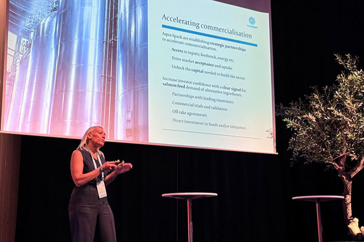 Katherine Bryar fra AquaSpark under AquaNext sitt råvareseminar