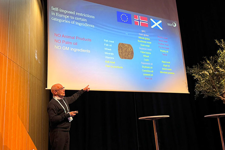 Alex Obach fra Skretting AI under AquaNext 