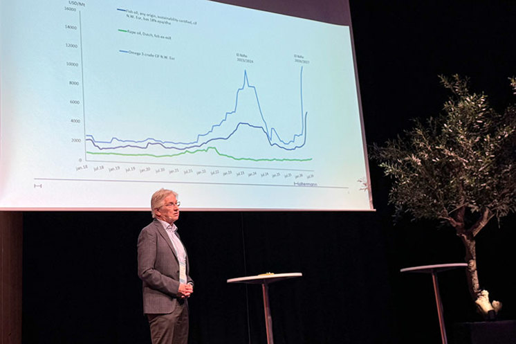Christian Meinich, Holtermann, under råvareseminaret på AquaNext 2026
