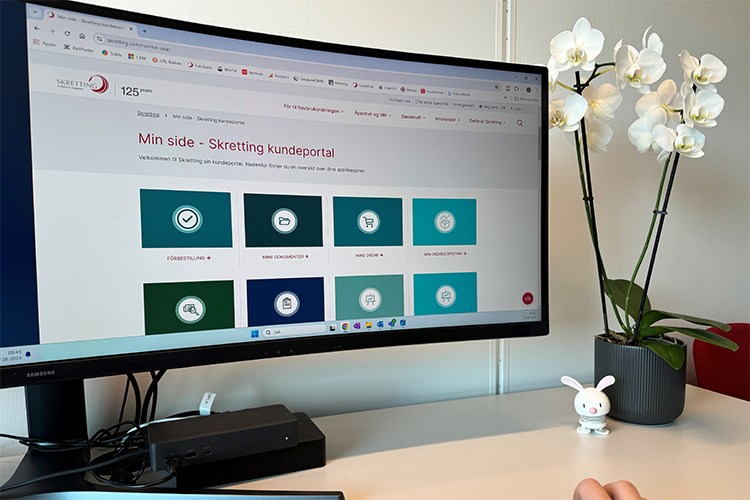 Åpningsside kundeportal