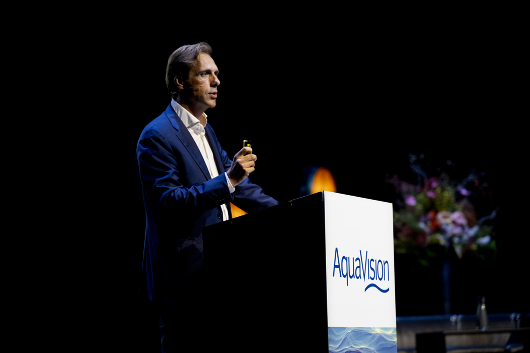 Bastiaan van Tilburg speaking at AquaVision 2026