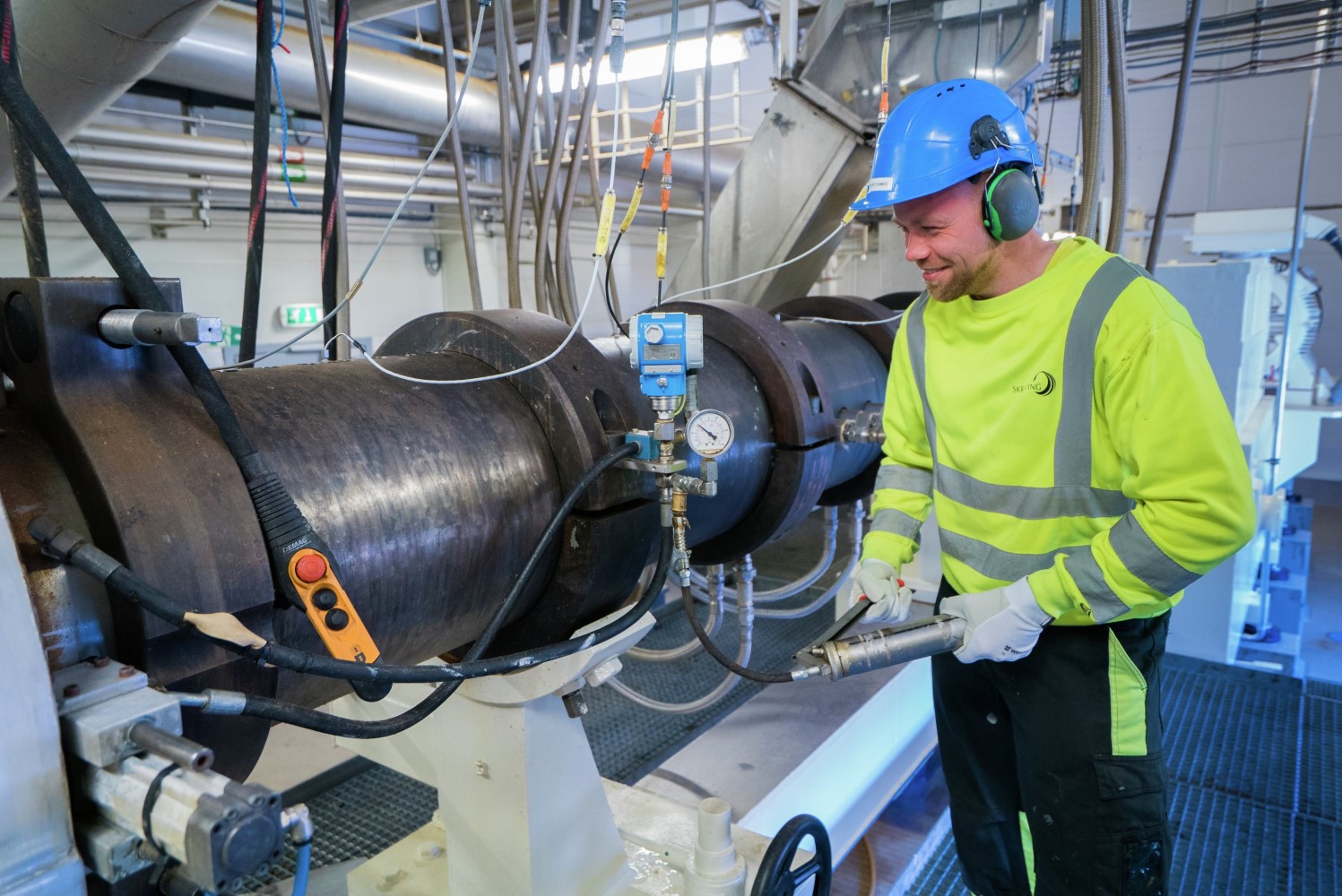 Worker at factory