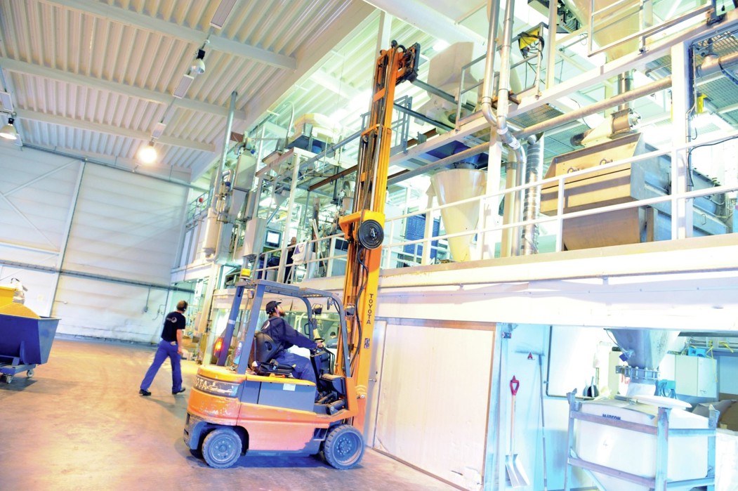 Interior view of Skretting Feed Technology Plant