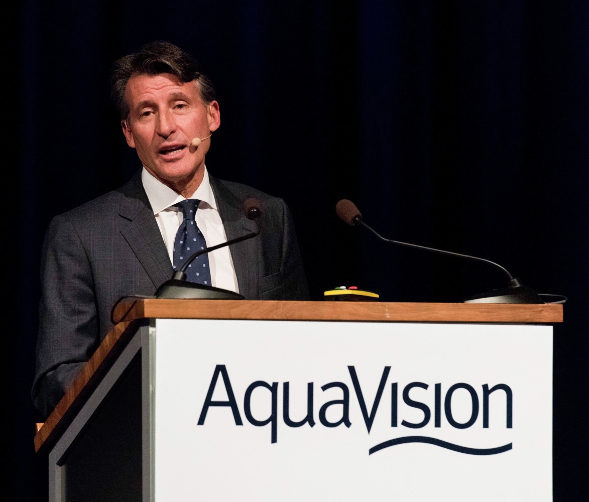 Lord Sebastian Coe at AquaVision 2016