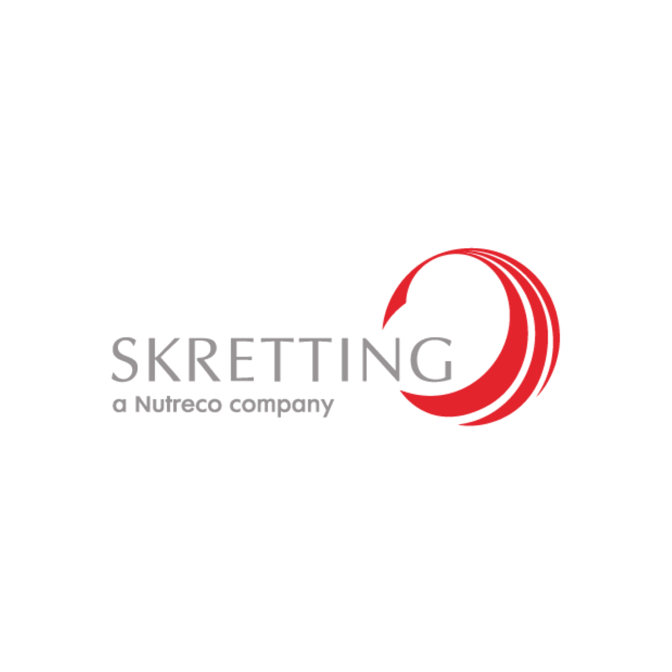 Skretting logo in grey and red