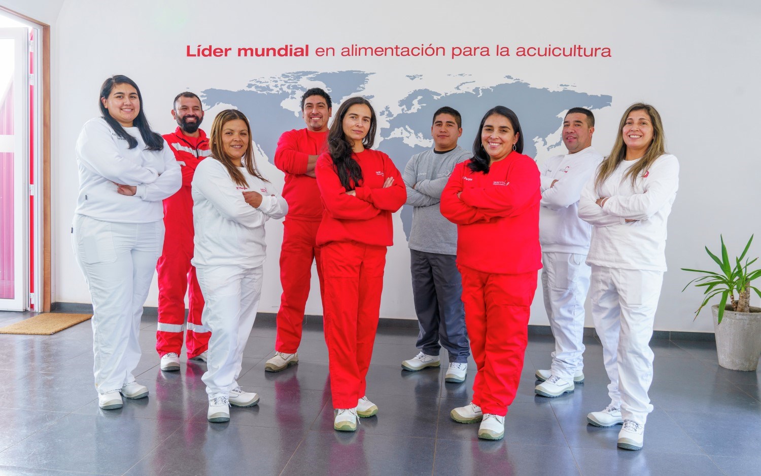 Skretting AI Pargua staff in Chile