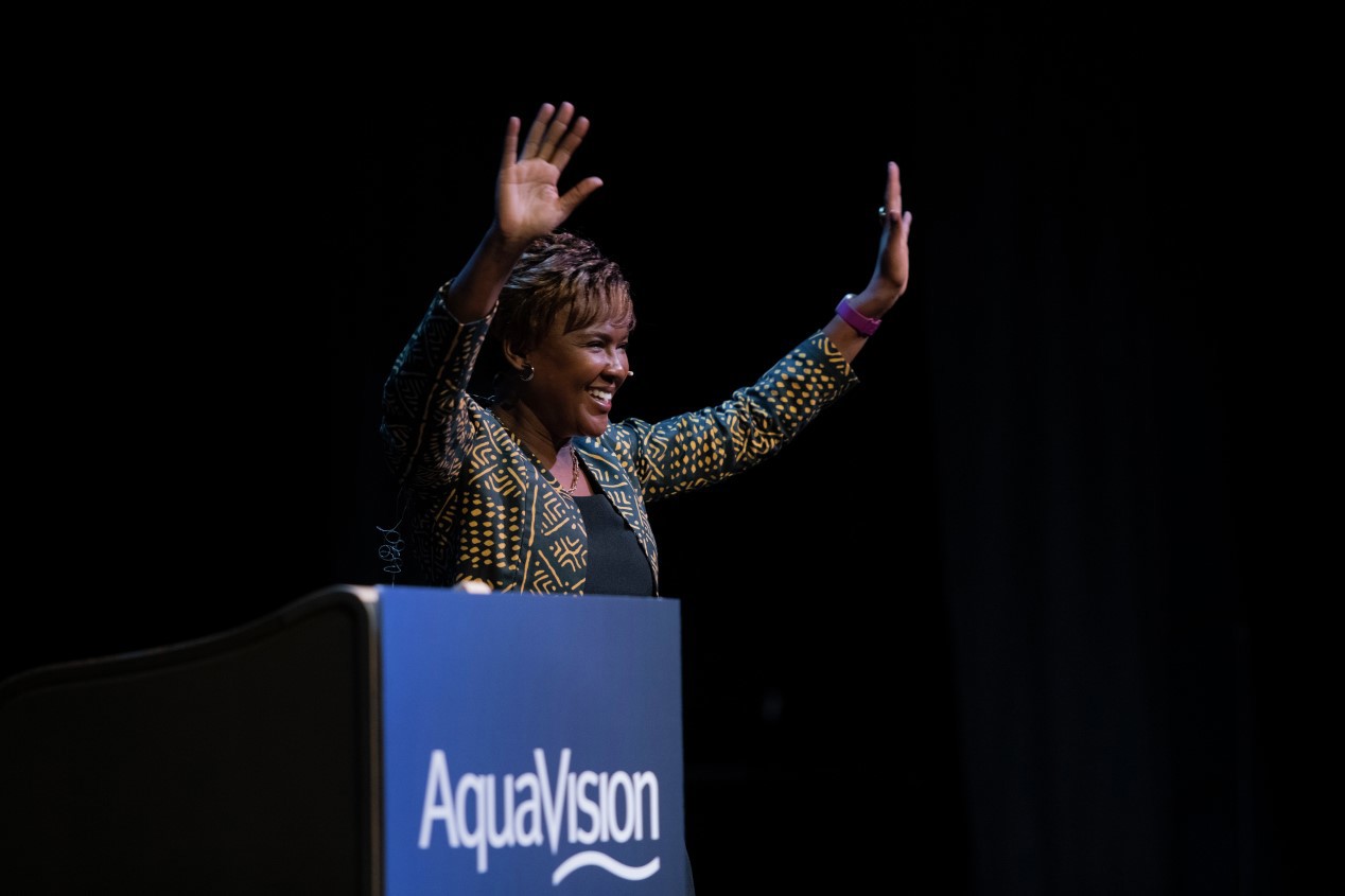 Winnie Ouku at AquaVision