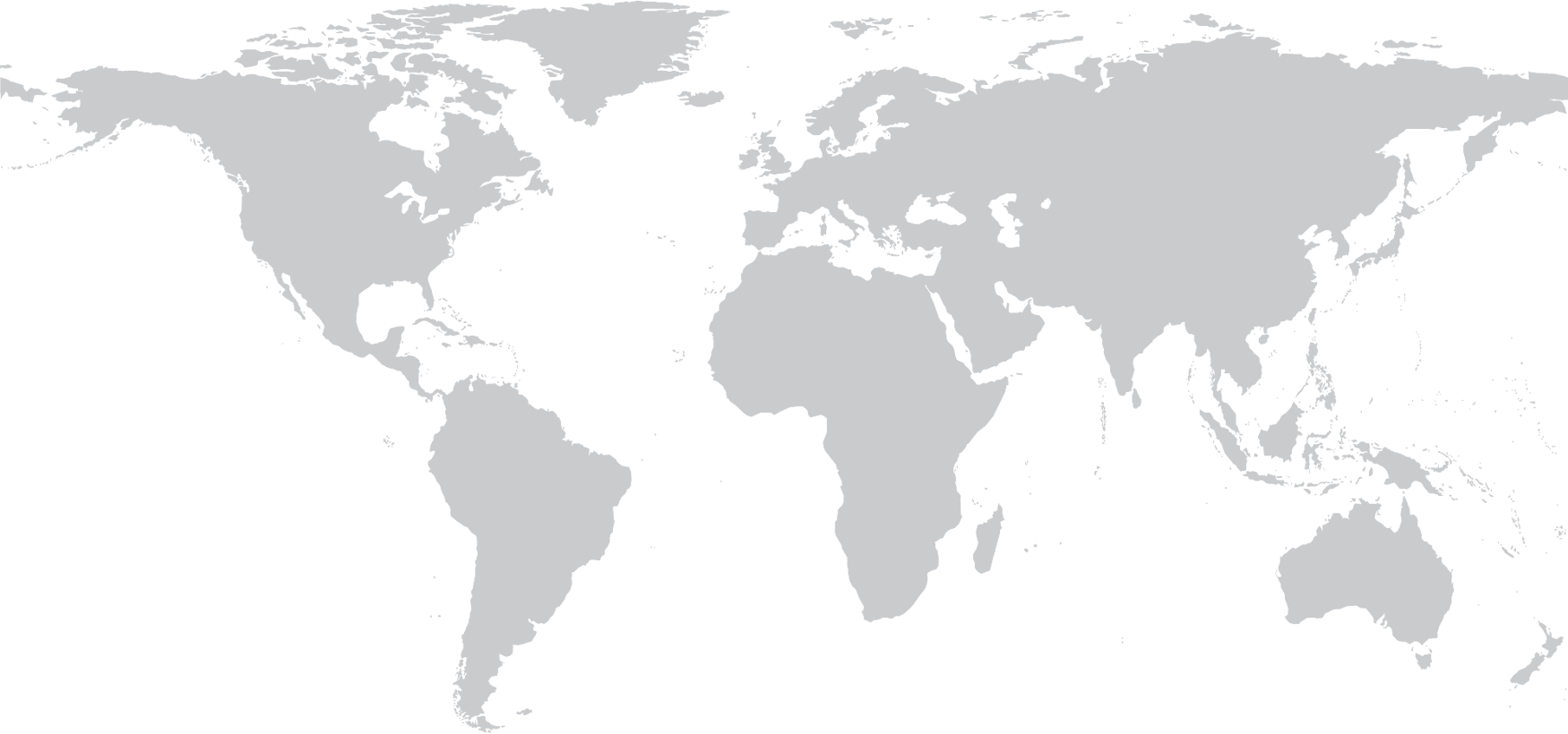 Map of the world in grey