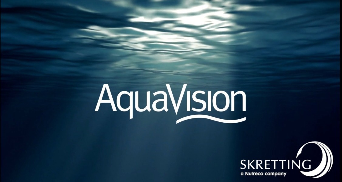 AquaVision logo under water