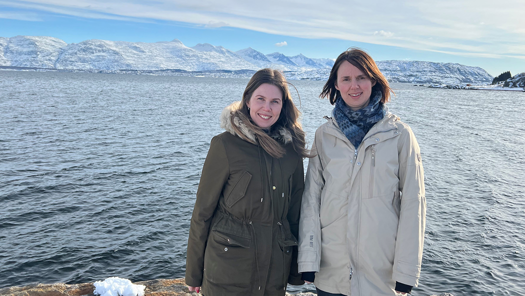 Tina Olaussen i NutriShell og Kathrine Bakkemo i Skretting Norge
