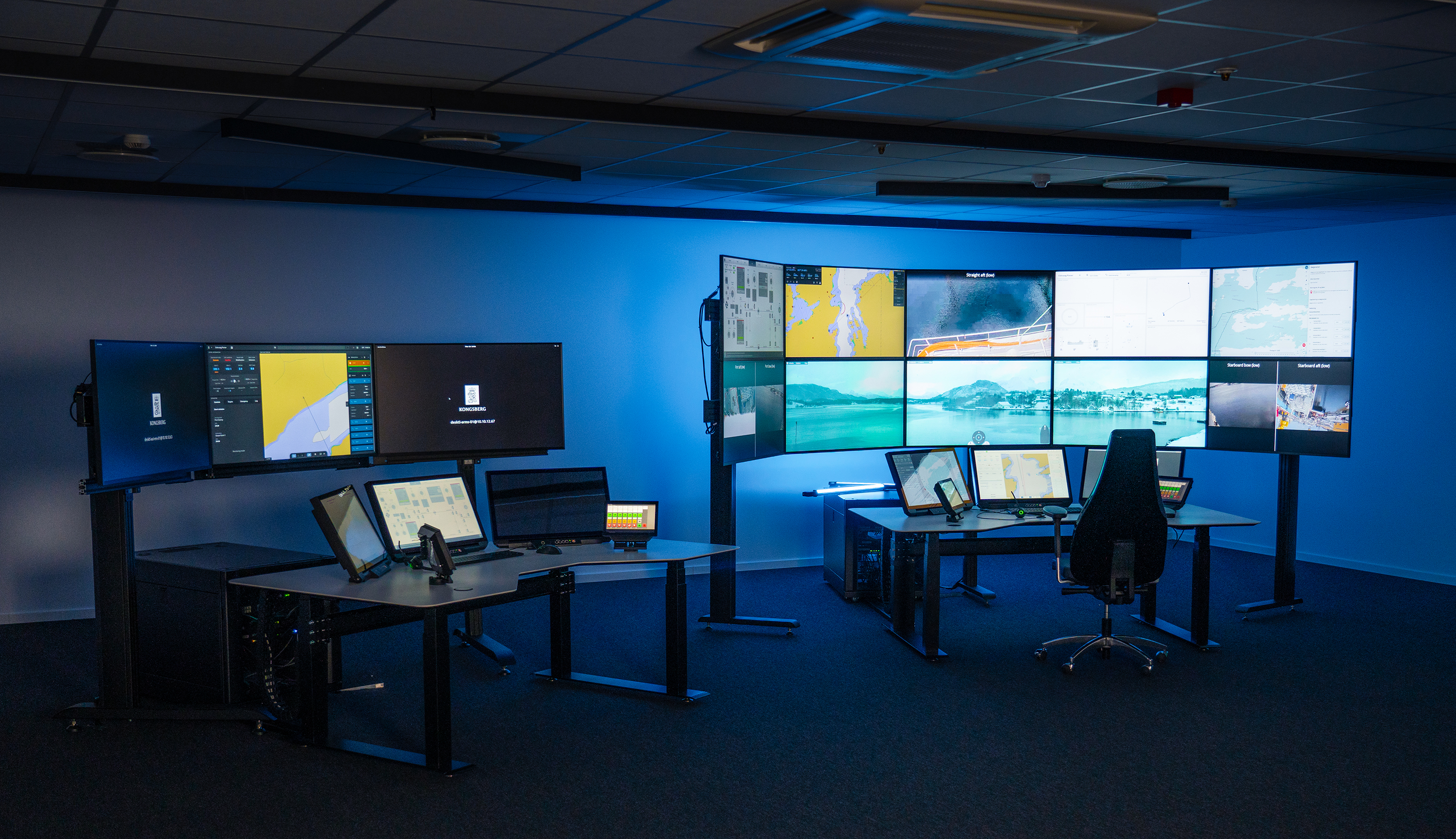 Kongsbergs Remote Operating Centre (ROC) i Ålesund.