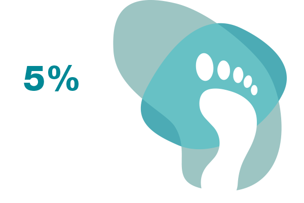 5% reduction to global carbon footprint per feed produced from 2021 to 2022